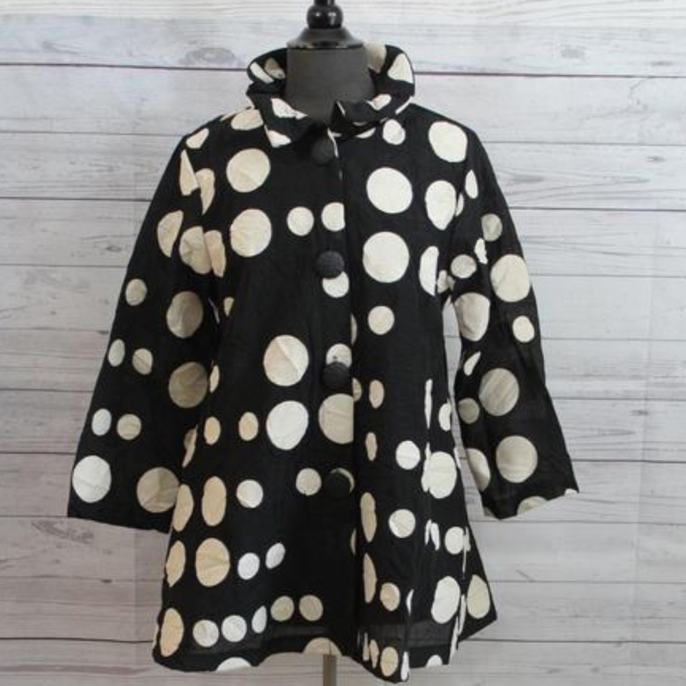 Yushi Clothing Polka Dot Jacket Shirt